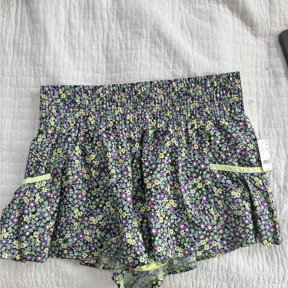 Free People Get Your Flirt On Patterned Shorts